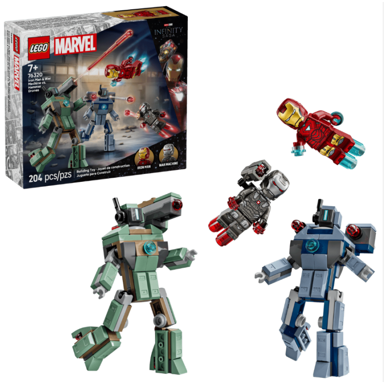 LEGO Super Heroes – Iron Man a War Machine vs. Hammerove Drony